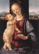 Annunciation (detail) st, LEONARDO da Vinci